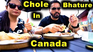 Chole Bhature In Toronto ❤ | Indian Food In Canada | Canada Couple Vlogs