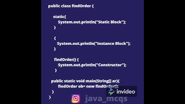 java mcqs | core java | #java #mcqs #tutorial  #shorts