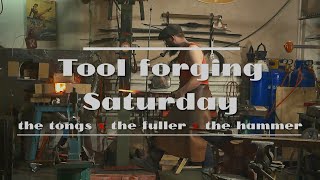 Tool making  - forging the fuller , the tongs and the hammer.