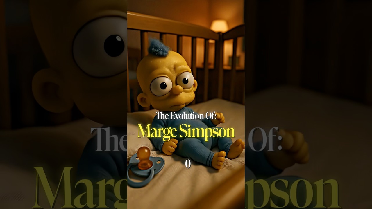 The Evolution Of Marge Simpson 🌞 #margesimpson #simpsons #ai #history #viral #shorts #viralvideo