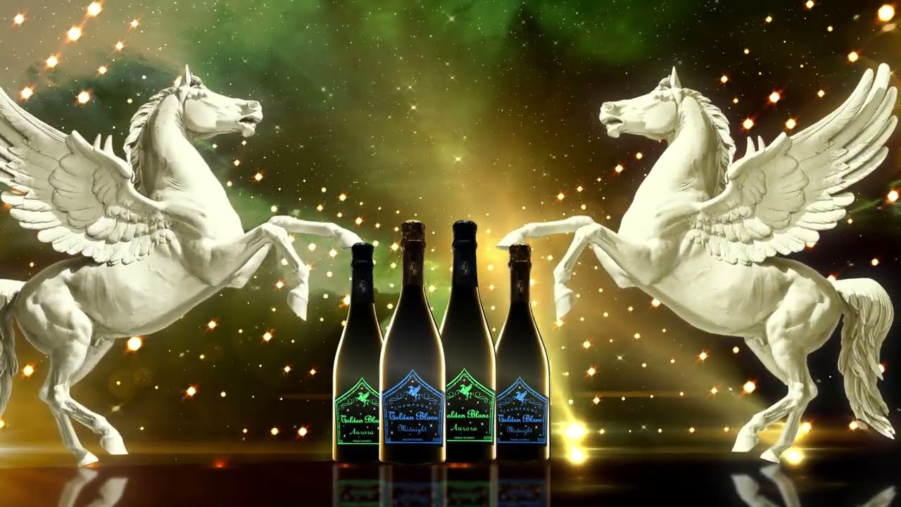 版画 ポスター【CHAMPAGNES &VINS BLANCS】2点¥10380 Champagne Golden Blanc Midnight