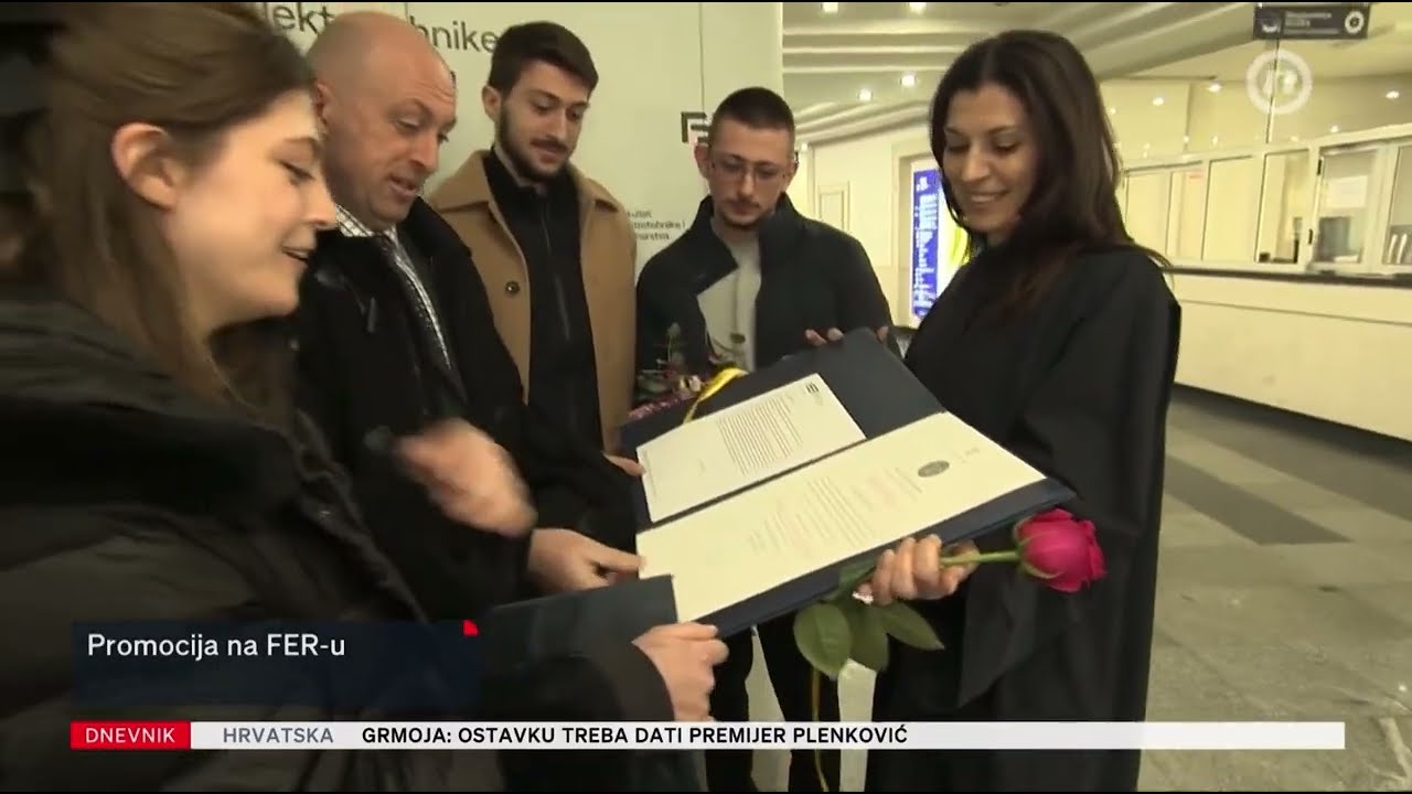 Svečana promocija specijalista FER-a, Nova TV, Dnevnik (18. 1. 2025.)