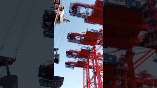 Konteyner Vinci Yüklü Gemi.