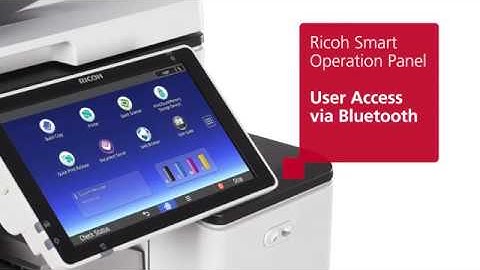 How to Access Ricoh Lanier Series Via Bluetooth | MOM