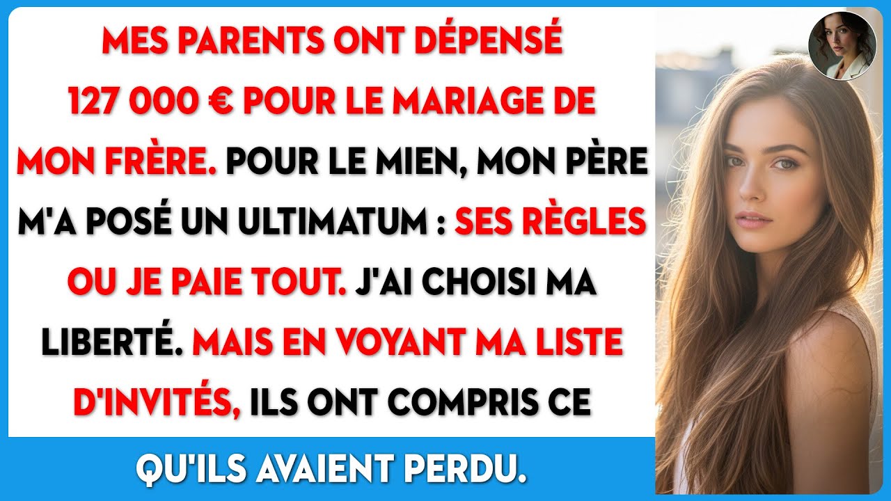 Mes parents : leurs règles ou je paie. Puis ils ont découvert la liste d'invités.