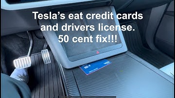 Tesla center console design flaw & $0.50 correction