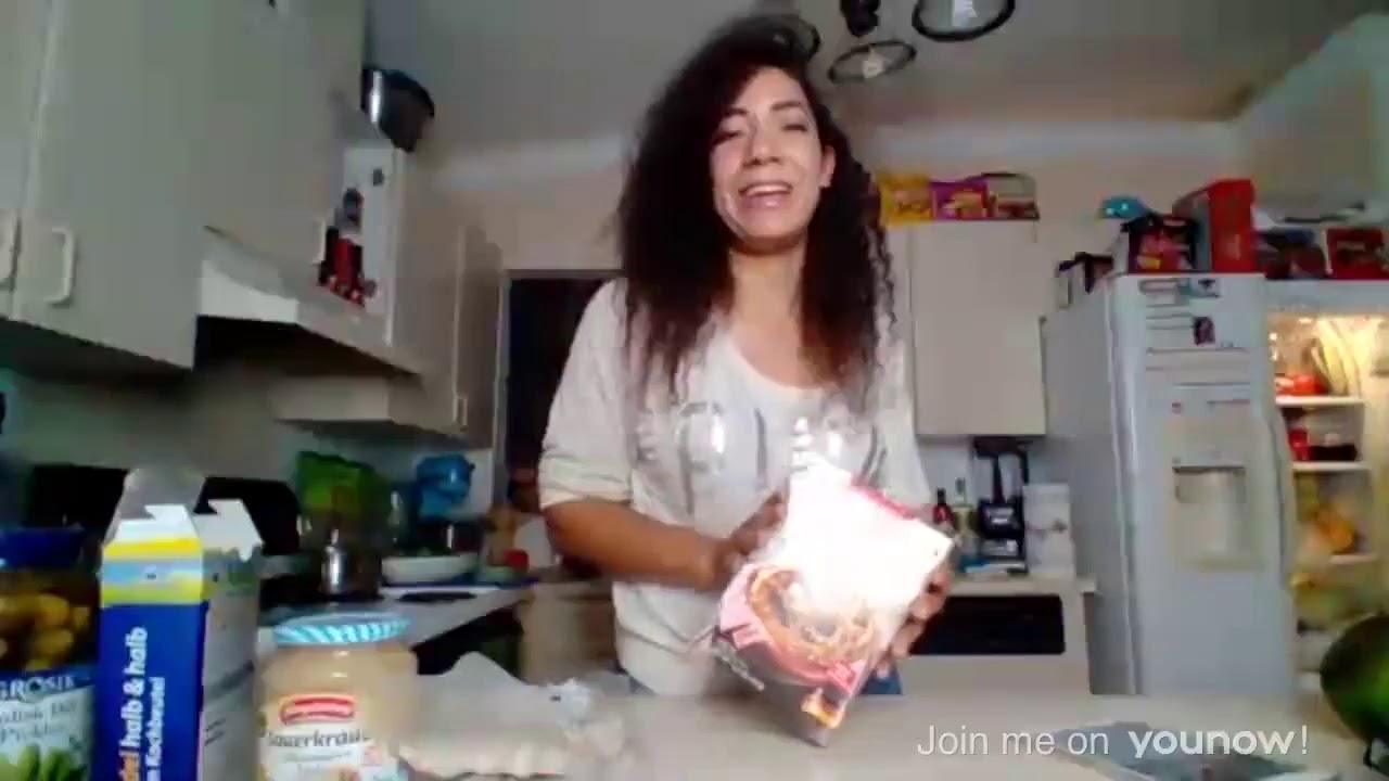 ERROR! Cooking German Food and Talking ENGLISH & GERMAN - LIVE COOKING on YouNow [1/2]