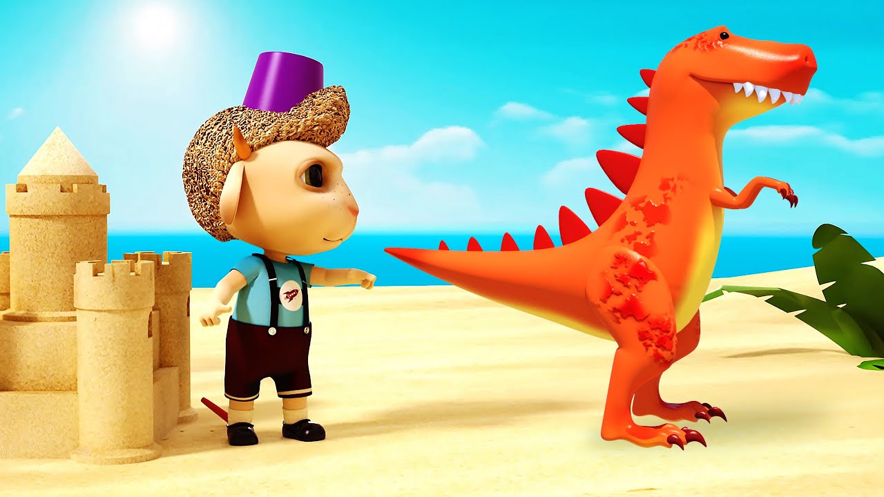 ⁣Sand Games with Castle on the Beach | Funny Cartoon for Kids | Dolly and Friends 3D