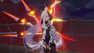 The Real Fight Herrescher Of The Void Kiana Vs Herrescher Of Thunder Raiden Mei