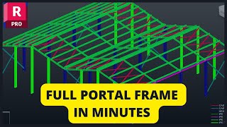 Robot structual Analysis || Fastest portal frame modeling for busy Engineers