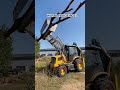 Backhoe loader, a versatile machine with a six-in-one bucket. #forklift #excavator #machinerychannel