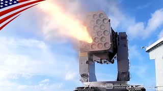 Us Navy Ship Self-Defense System In Action - Launches Ram Phalanx And Chaff