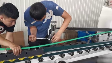 How to Adjust the Conveyor belt position(For automatic folder gluer machine)