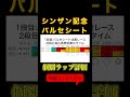 【シンザン記念】バルセシート個別ラップ評価 #競馬 #競馬予想