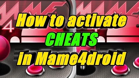 How to Activate CHEATS in Mame4droid 0.139u1 🕹️