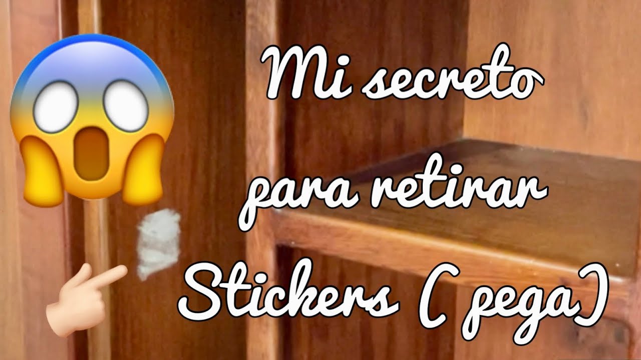 Tip Cómo quitar stickers o pegamento de madera / Tips de limpieza YouTube