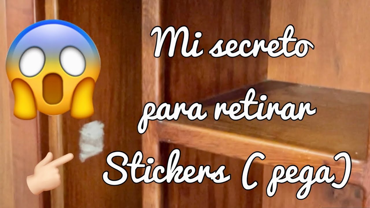 Cómo quitar stickers o pegamento de madera / Tips de limpieza -