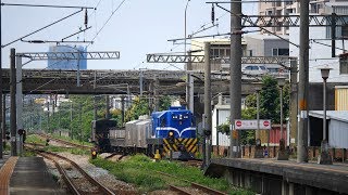 【4K】2018/09-(R40)貨物列車7502次,竹北站通過.