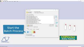 Batch Processor - Export Parts - CADVertex