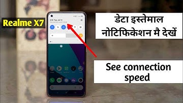 Display Data Usage on Notification Bar in Realme X7 me Data Usage Kaise Dekhte Hai