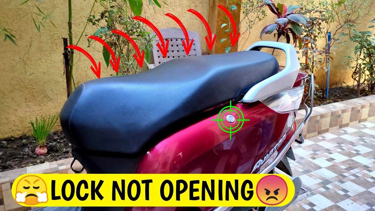 All Scooter🛵 Seat Lock Not Opening Problem Solved Amar K Vlogs YouTube