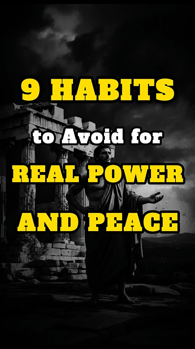 9 Things You Should Avoid at All Costs #stoicism