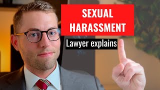 Sexual harassment at work | Lawyer explains the law