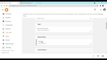 Materi Informatika SMP Kelas 9 Semester 1. Membuat menu di blogspot.