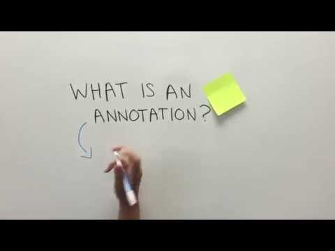 वीडियो: पूरी तरह से एनोटेट का क्या मतलब है?