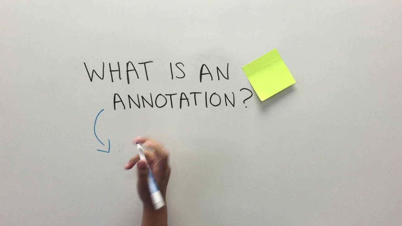 What is an annotation? - YouTube