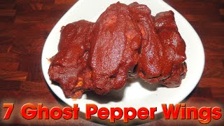 Ghost Pepper Wings SIZZLING 7 WING CHALLENGE!!