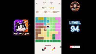 Meowdoku Level 94 walkthrough | full solution