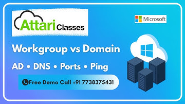 What is  Workgroup & Domain, Active Directory, DNS , Port No, Ping & Telnet (Live Class Recording)