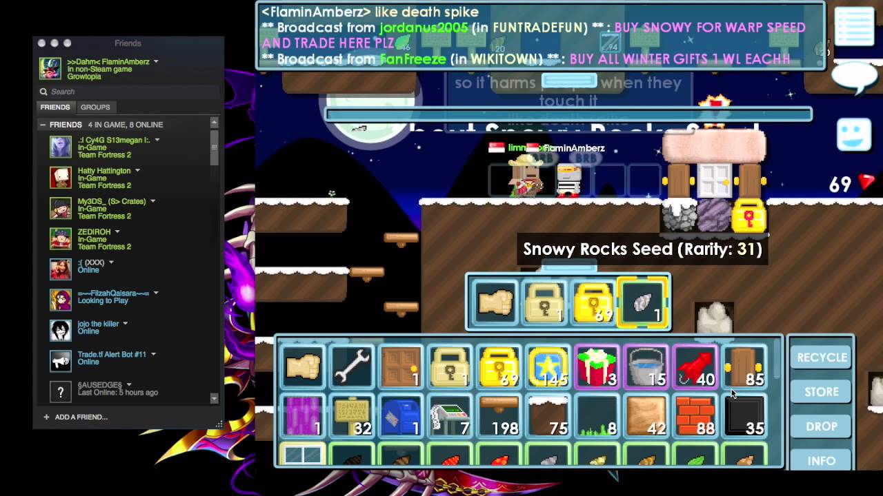 How to make icicle in Growtopia Winter YouTube