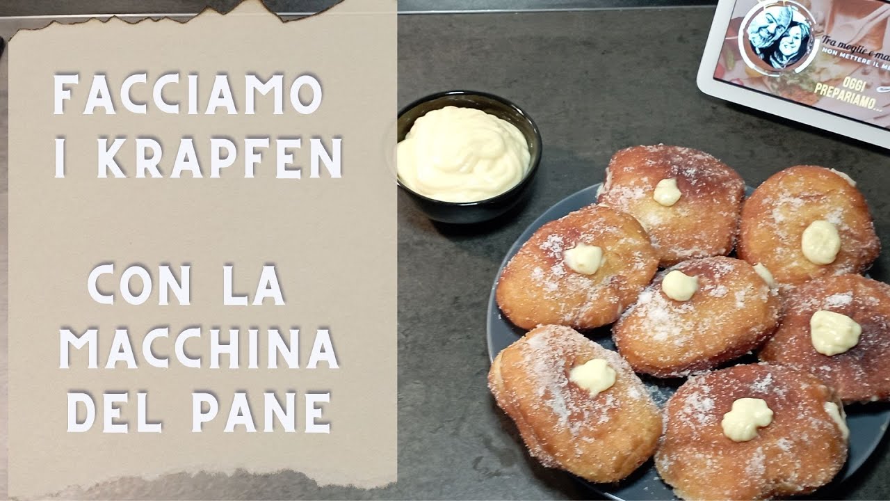 Come fare il krapfen alla crema con la macchina del pane Silvercrest a casa