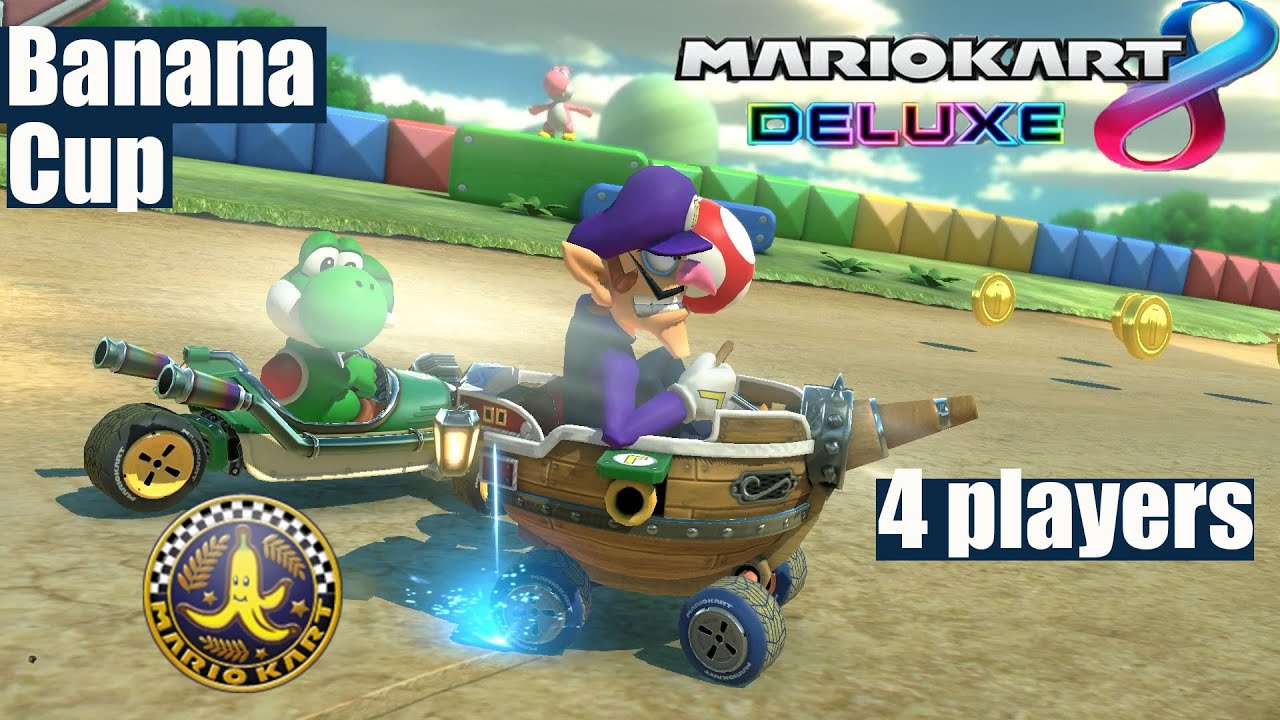Banana Cup 100cc 4 players [Mario Kart 8 Deluxe] [#30]