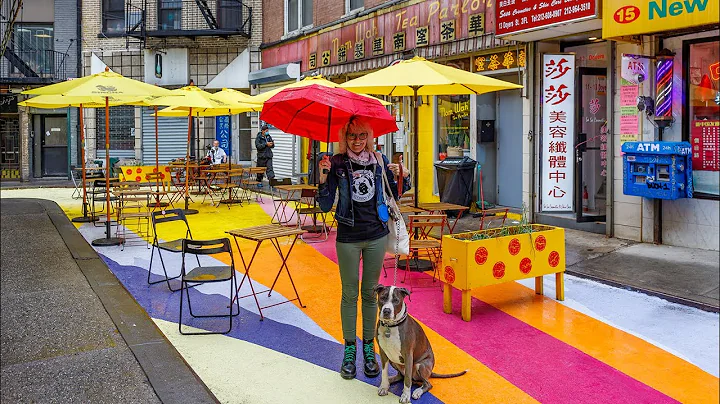 NYC LIVE Walking in the Rain Lower East Side & Chi...