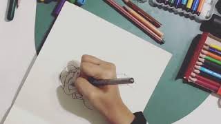 Drawing & Coloring (Time-Lapse) : Princess Belle👰🏻✍🏻
