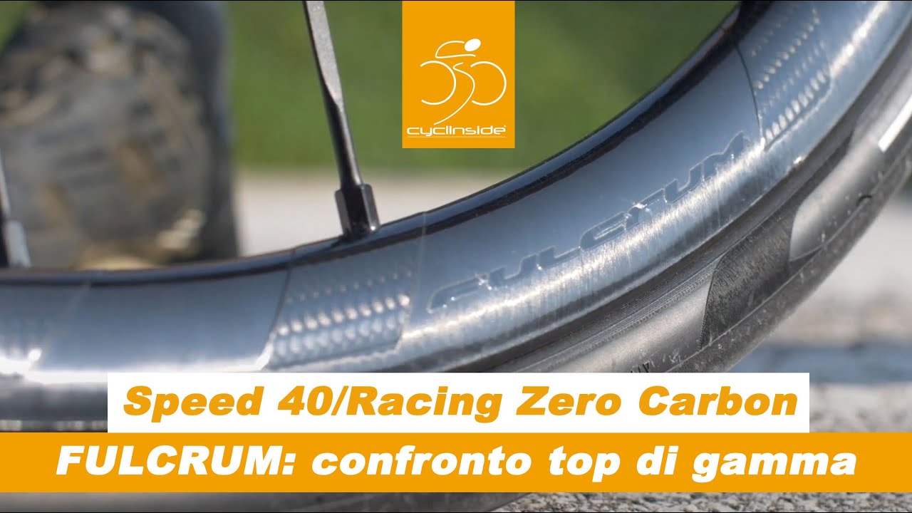 Speed 40 Competizione vs Racing Zero Carbon Competizione, il test delle due  ruote top della Fulcrum - YouTube