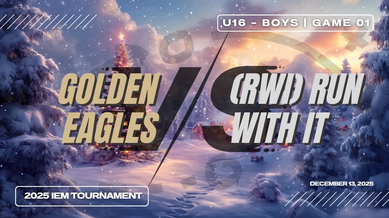 Run With It Basketball vs Golden Eagles Basketball Academy | IEM Tournament | Game 01