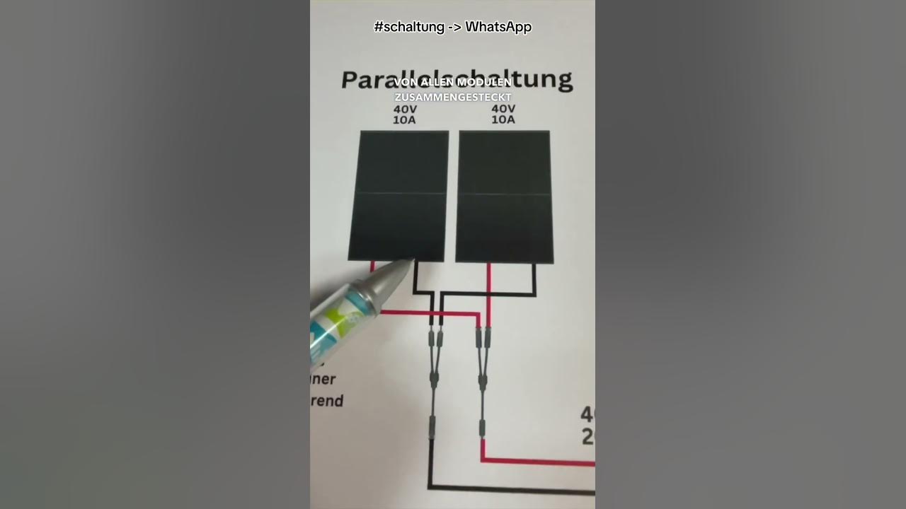 Mehr Module am Balkonkraftwerk anschließen ReihenParallelschaltung Solarmodule YouTube