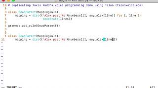 Python by Voice Comparison Using Talon