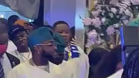 DAVIDO AND CHIOMA STORMS ISREAL DMW's WEDDING IN EDO STATE