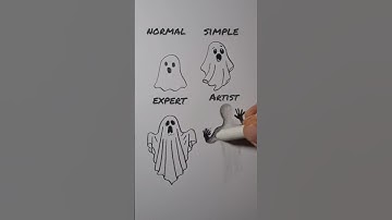 how to draw spooky ghost