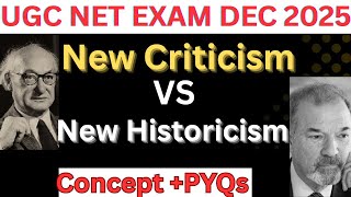 New Criticism VS New Historicism | #ugcnetjrf #exam2025