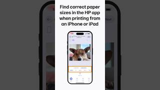 Encontre os tamanhos de papel corretos no aplicativo HP em um iPhone ou iPad | HP Support