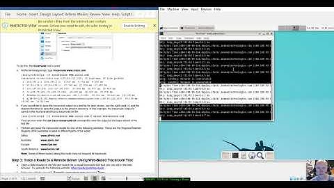 CBROPS - 5.1.5 Lab - Tracing a Route