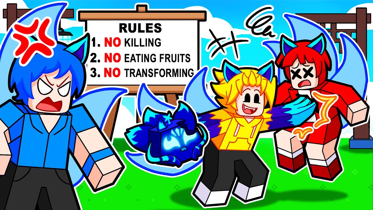 KITSUNE Group Had RULES, So I BROKE THEM ALL! (Roblox Blox Fruits