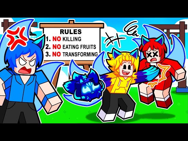 KITSUNE Group Had RULES, So I BROKE THEM ALL! (Roblox Blox Fruits) class=