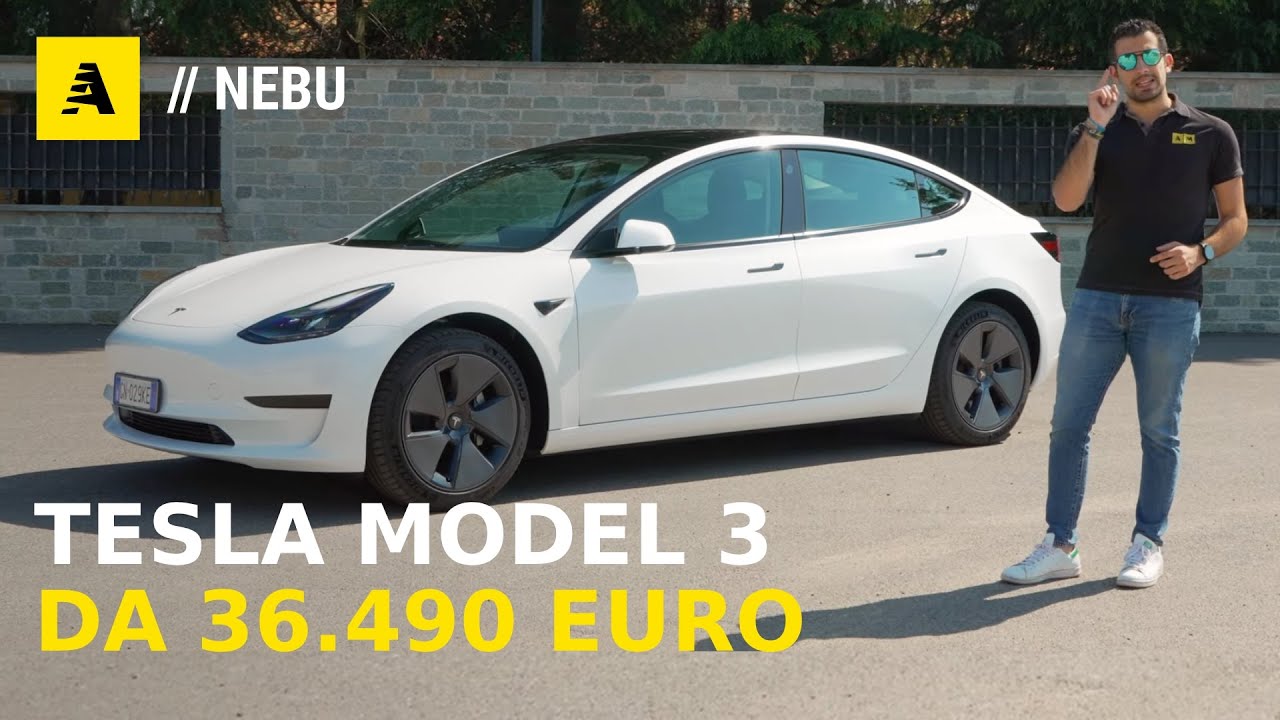TESLA Model 3  BASE da 36.490 euro, incentivabile e.. perfetta🔥 